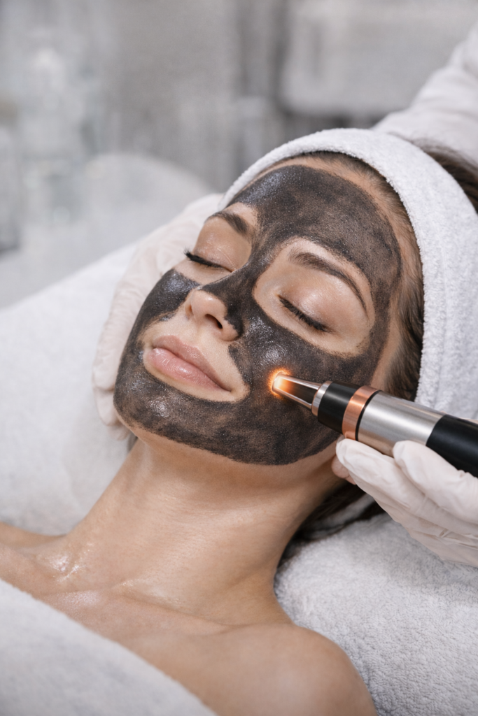 hollywood peel tratamiento facial con carbon activo
